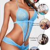 Avidlove Women Deep V Lingerie Lace Teddy One Piece Babydoll Mini Bodysuit